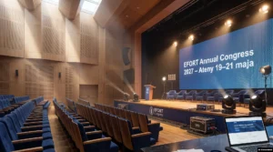 Baner EFORT Annual Congress 2027 w Atenach z datami wydarzenia i zaproszeniem do zgłaszania badań